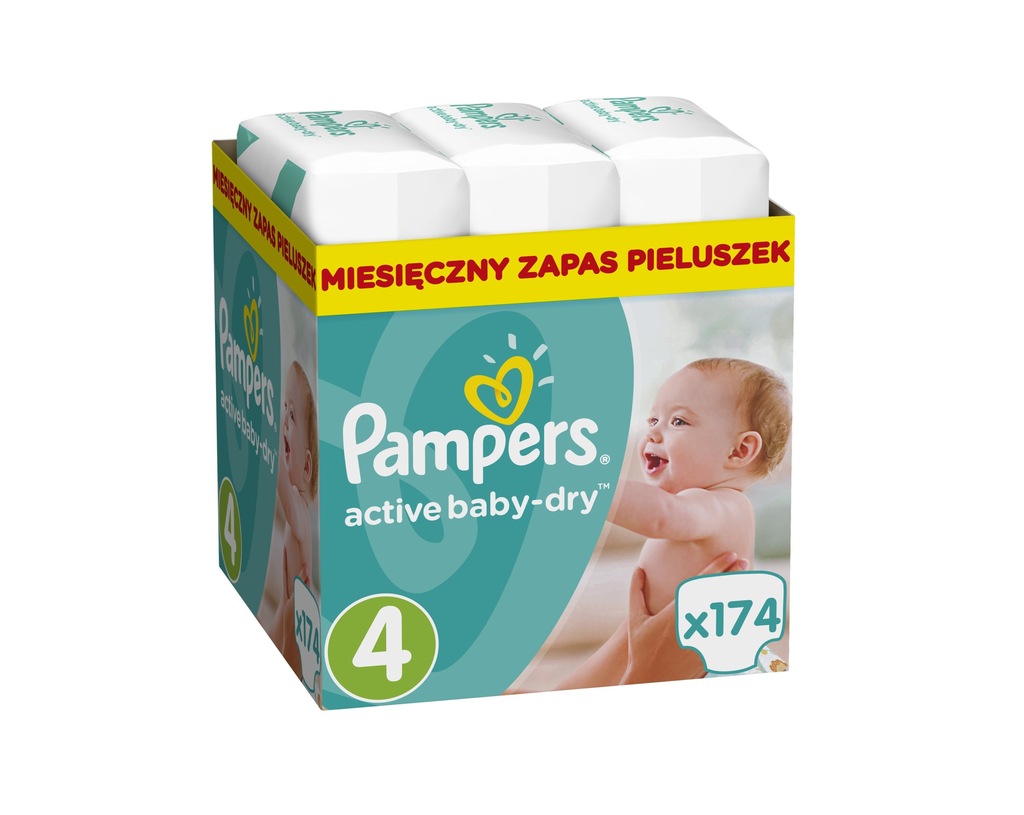 pieluchy pampers 4 174 szt