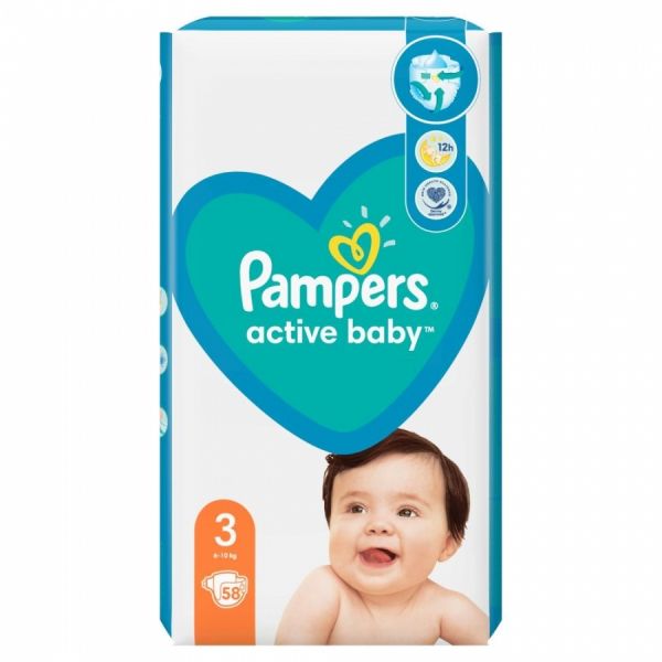 żółty pampers mokry