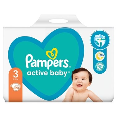 cena pampers activ dry 125 szt