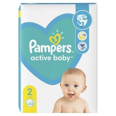 pampers active baby-dry pieluchy 3 midi 42szt