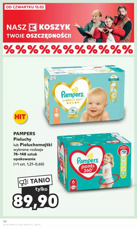 rodzaje pielech pampers