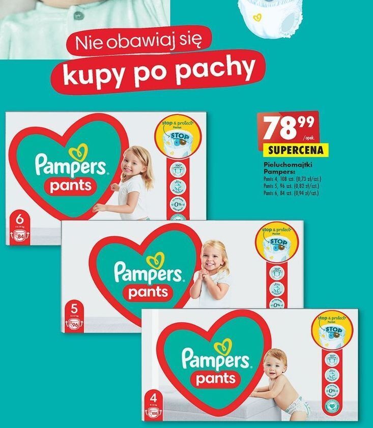 pieluchomajtki pampers 3 cena