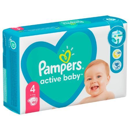 pieluchy pampers active baby 6 mb plus extra large 124sztuki