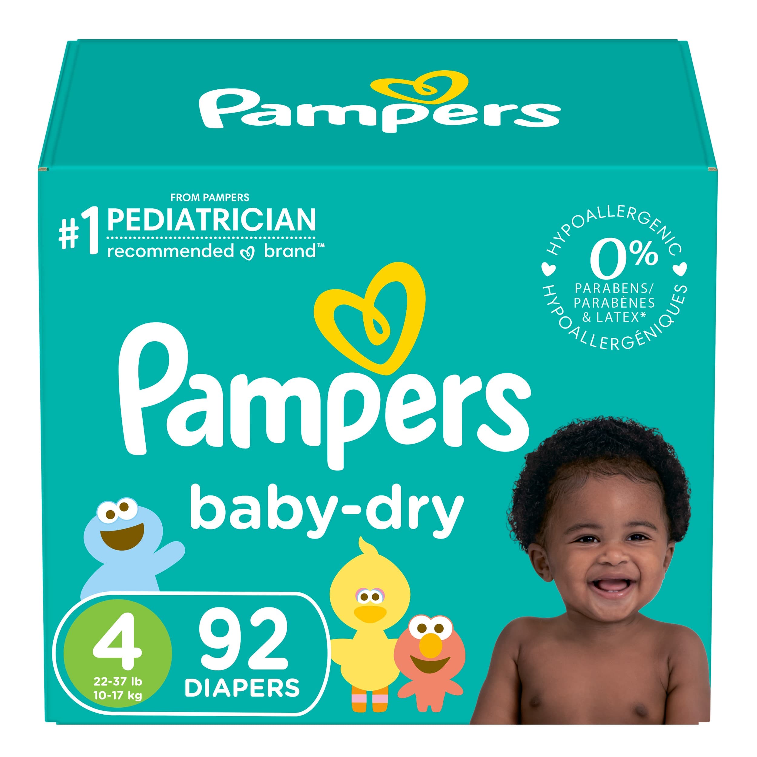 pampers active baby-dry pieluchy 4 maxi 174szt