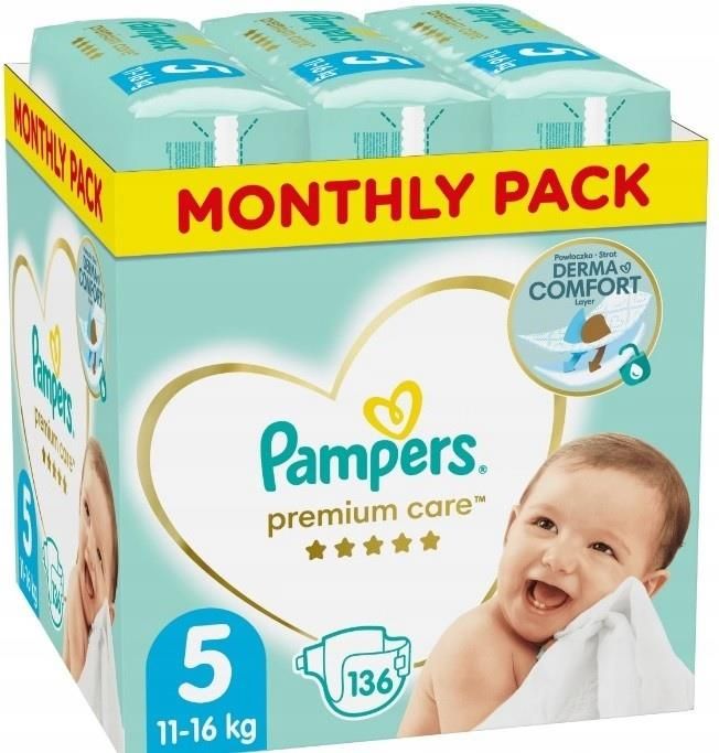 pampers premium care pieluchy rozmiar 1 newborn 2-5kg