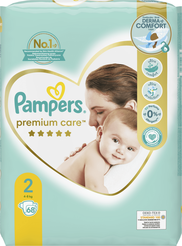 nowe pampers premium care z siateczką