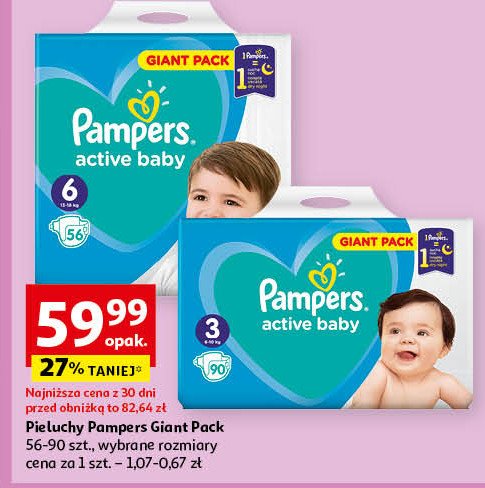 promocje na pampers 4 pieluchomajtki