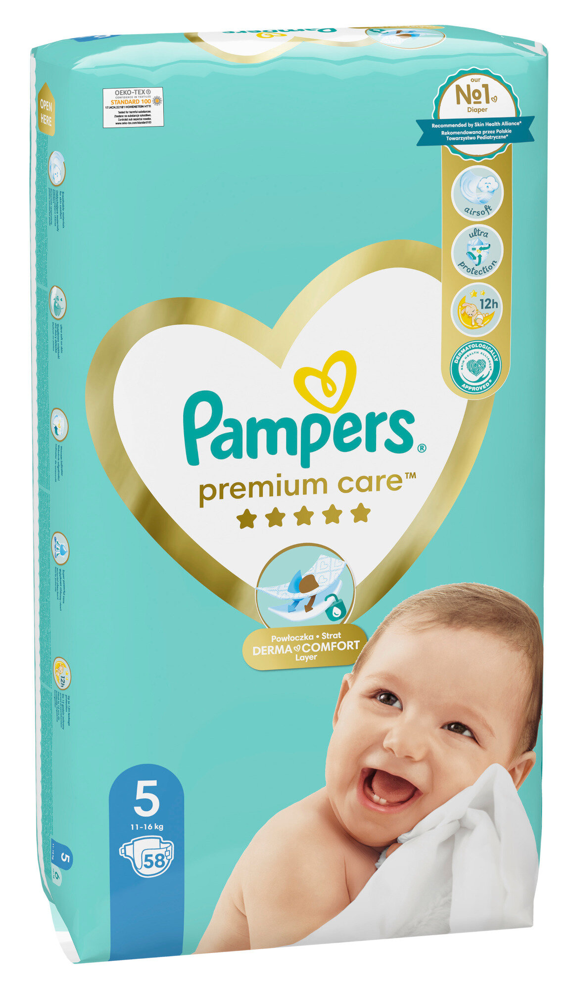 pampers active baby 4 58 szt