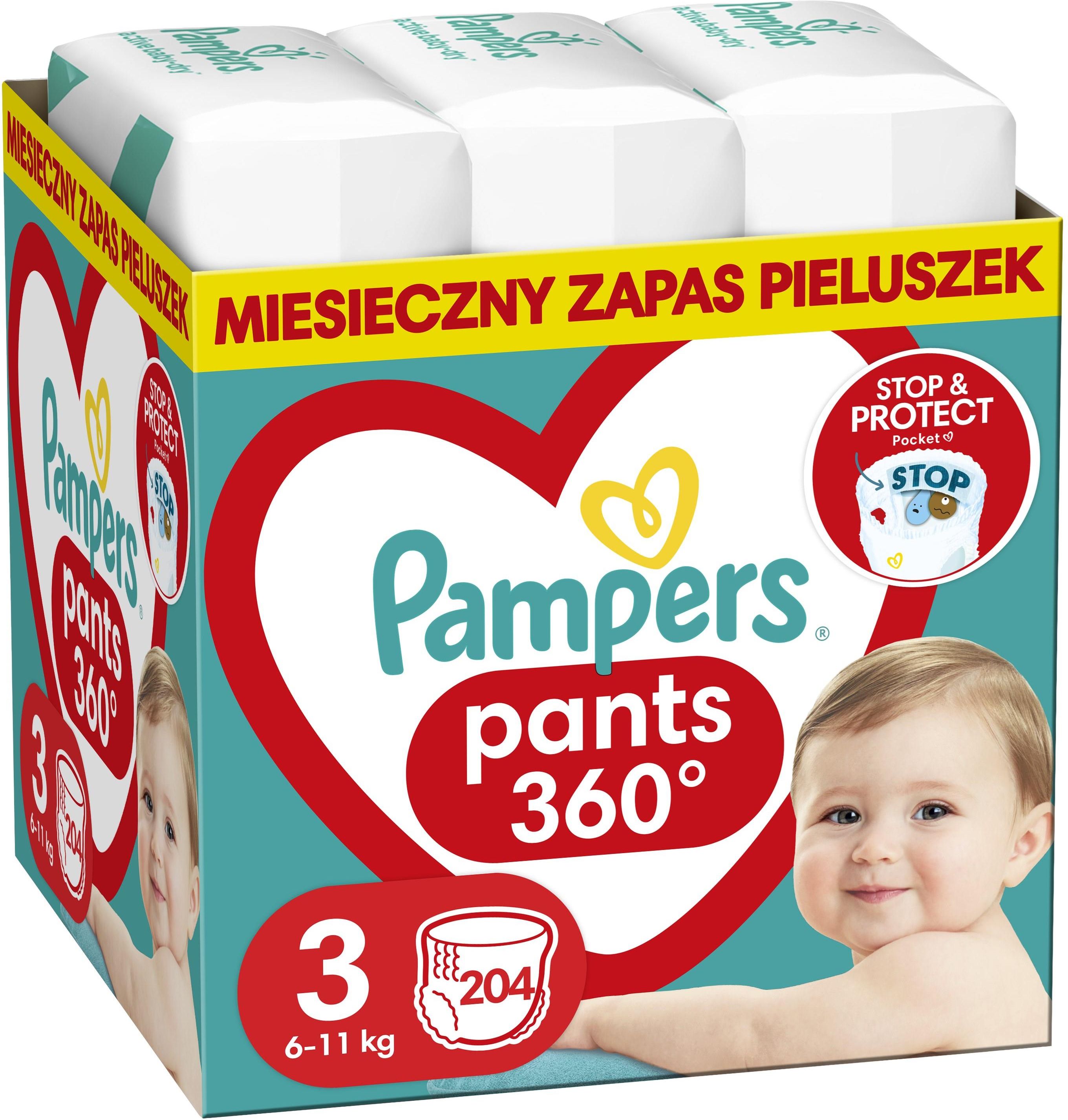 pampers activ baby 3 208 sztuk