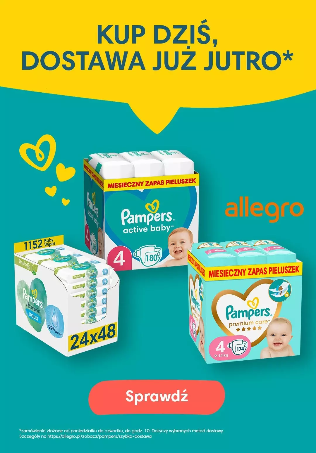 pampers premium care 1 pieluszki pieluchy 156szt