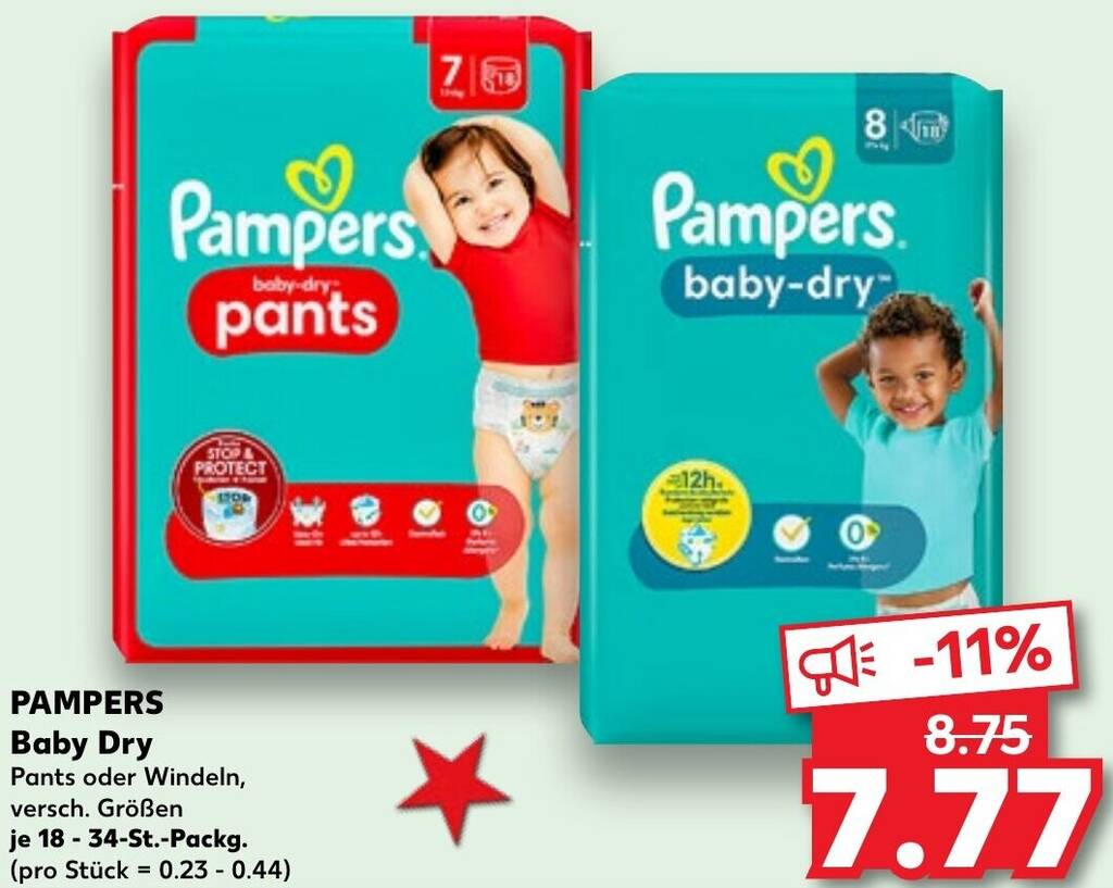 pampers do snu do kiedy