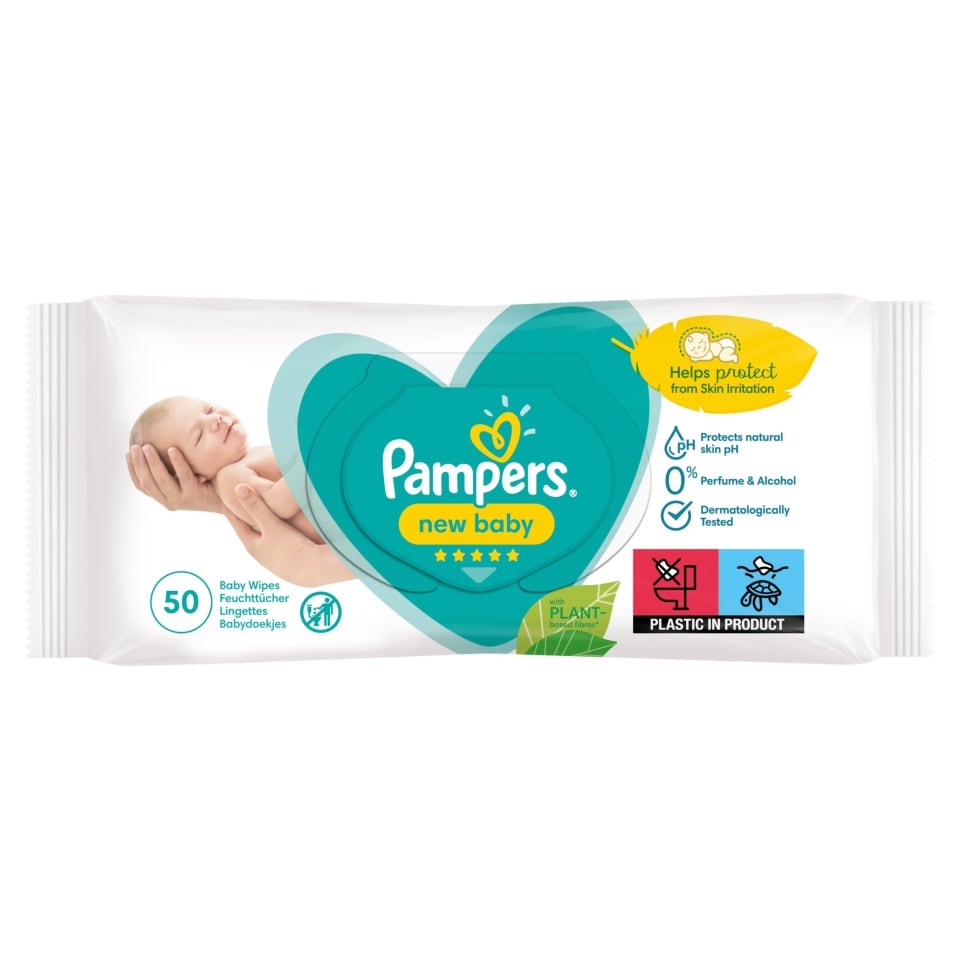 pampers natural clean wipes