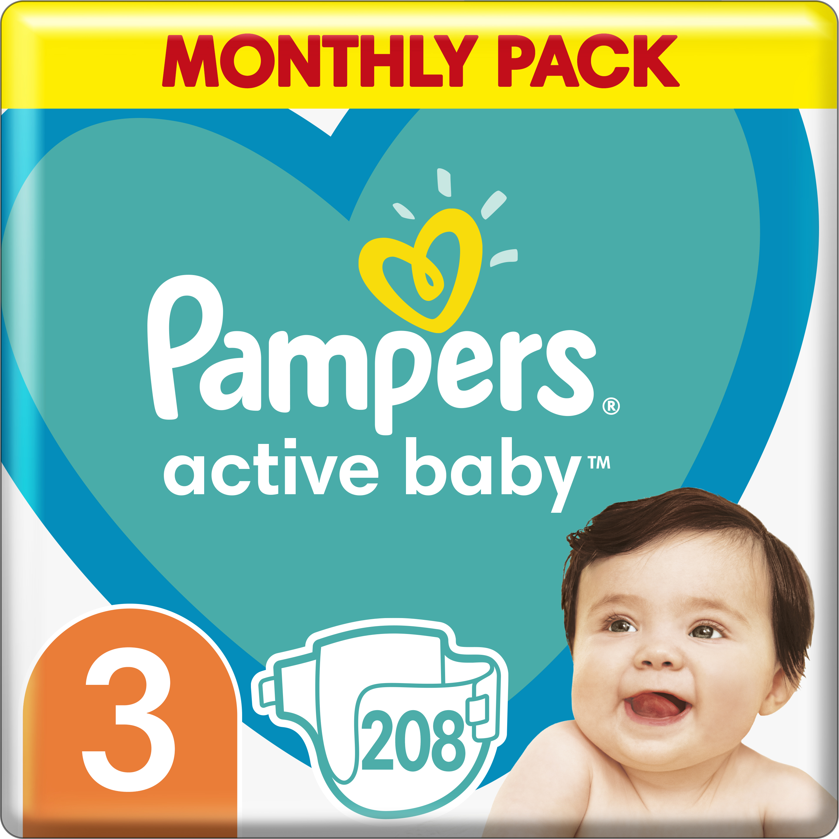 pampers flat diaper