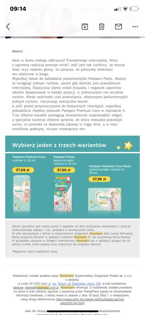 pampers darmowa paczka