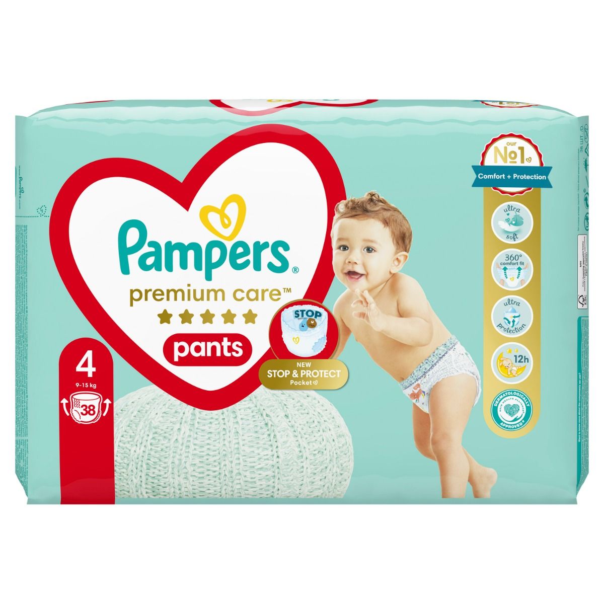 pampers niebieskie pudełko