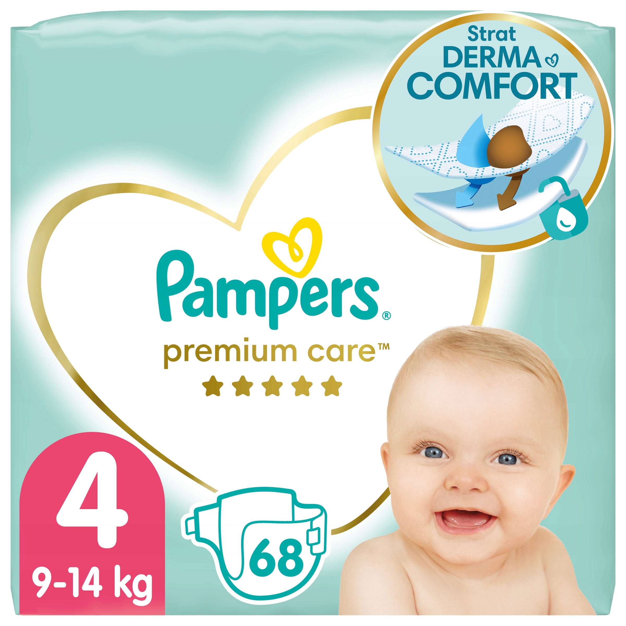 pieluchomajtki pampers pasek z tyłu