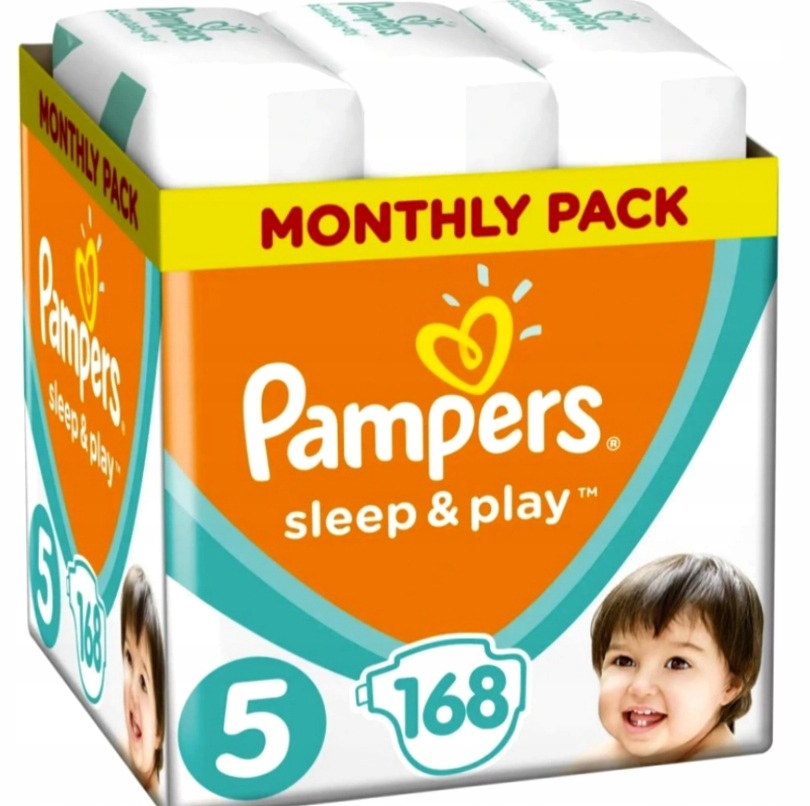 pampers box baby dry