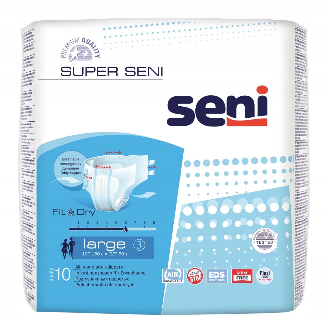 pieluchy super seni plus large 30 szt