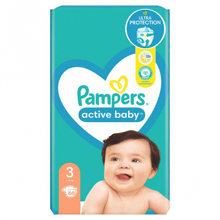 pampers active baby pieluchy 3 midi 42 szt pieluszki