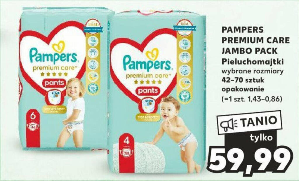 pampers rozmiar 3 176 sztuk