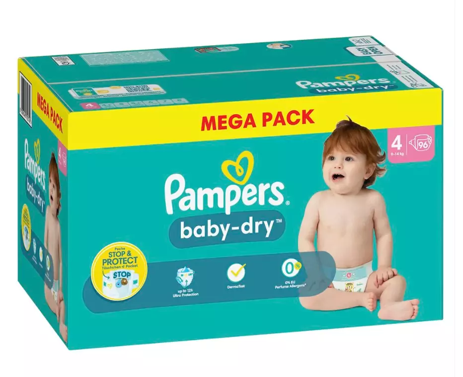 pieluchomajtki pampers gdzie przód