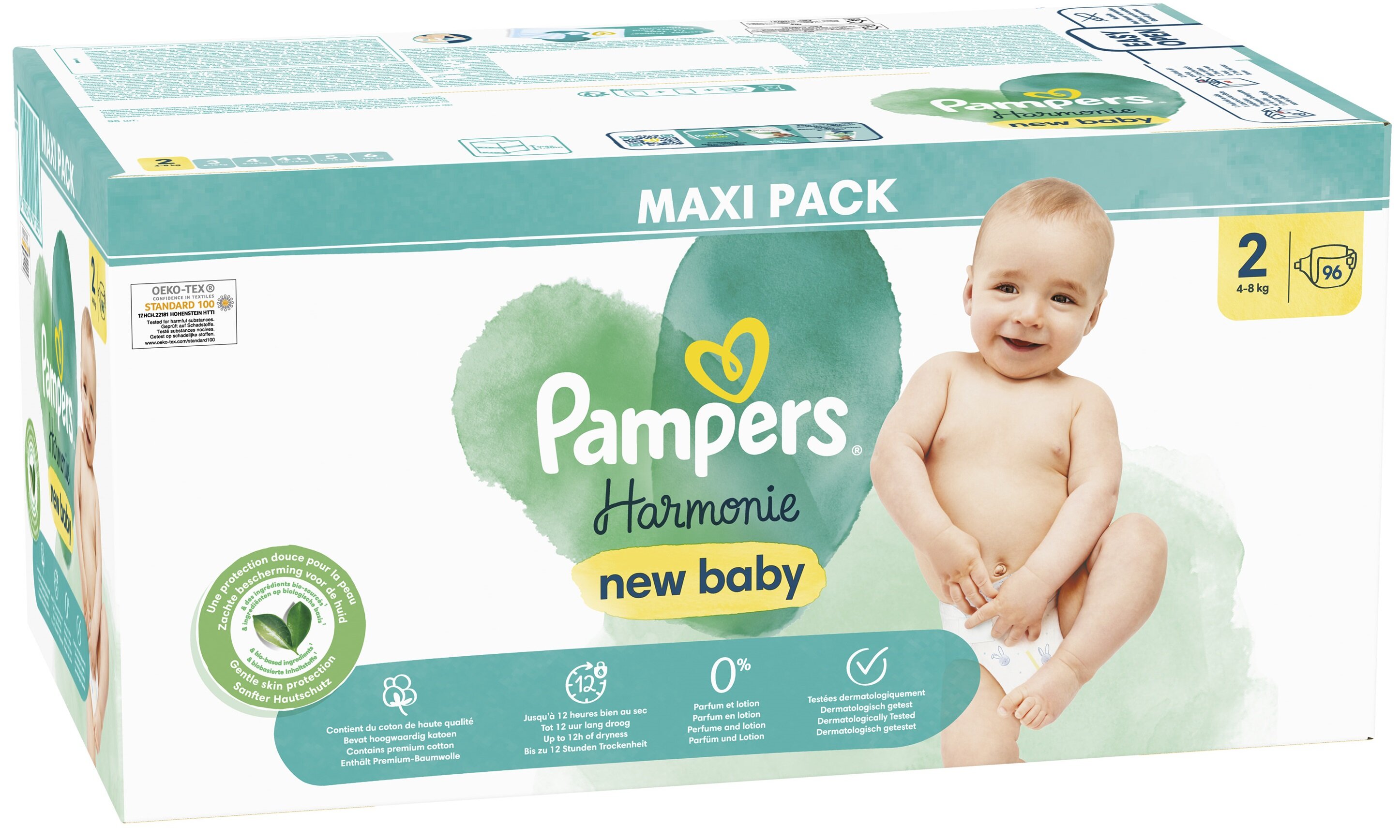 pampers new baby dry 2 100 szt