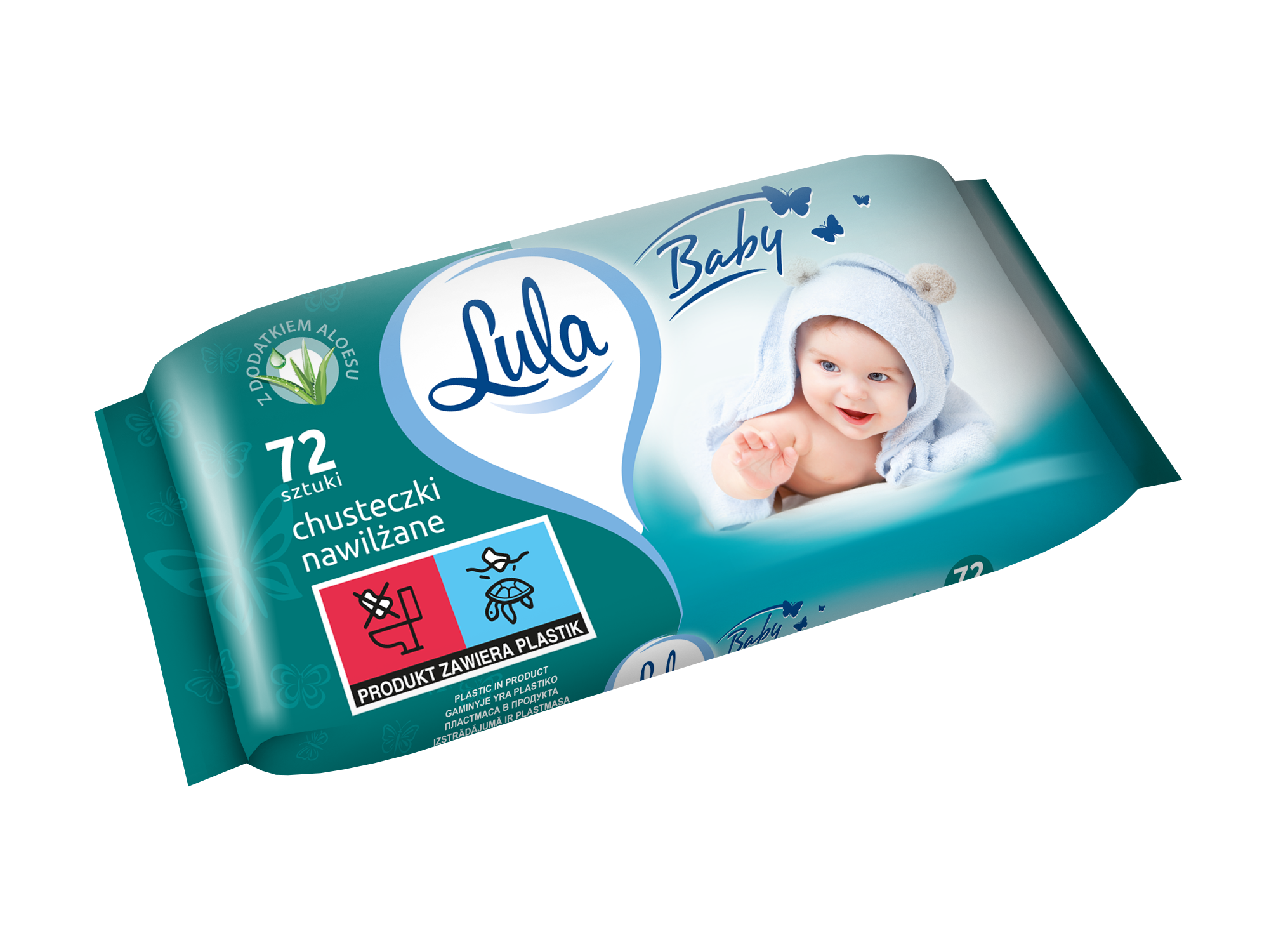 chusteczki nawilżane linteo baby soft and cream 72 sztuk sroka