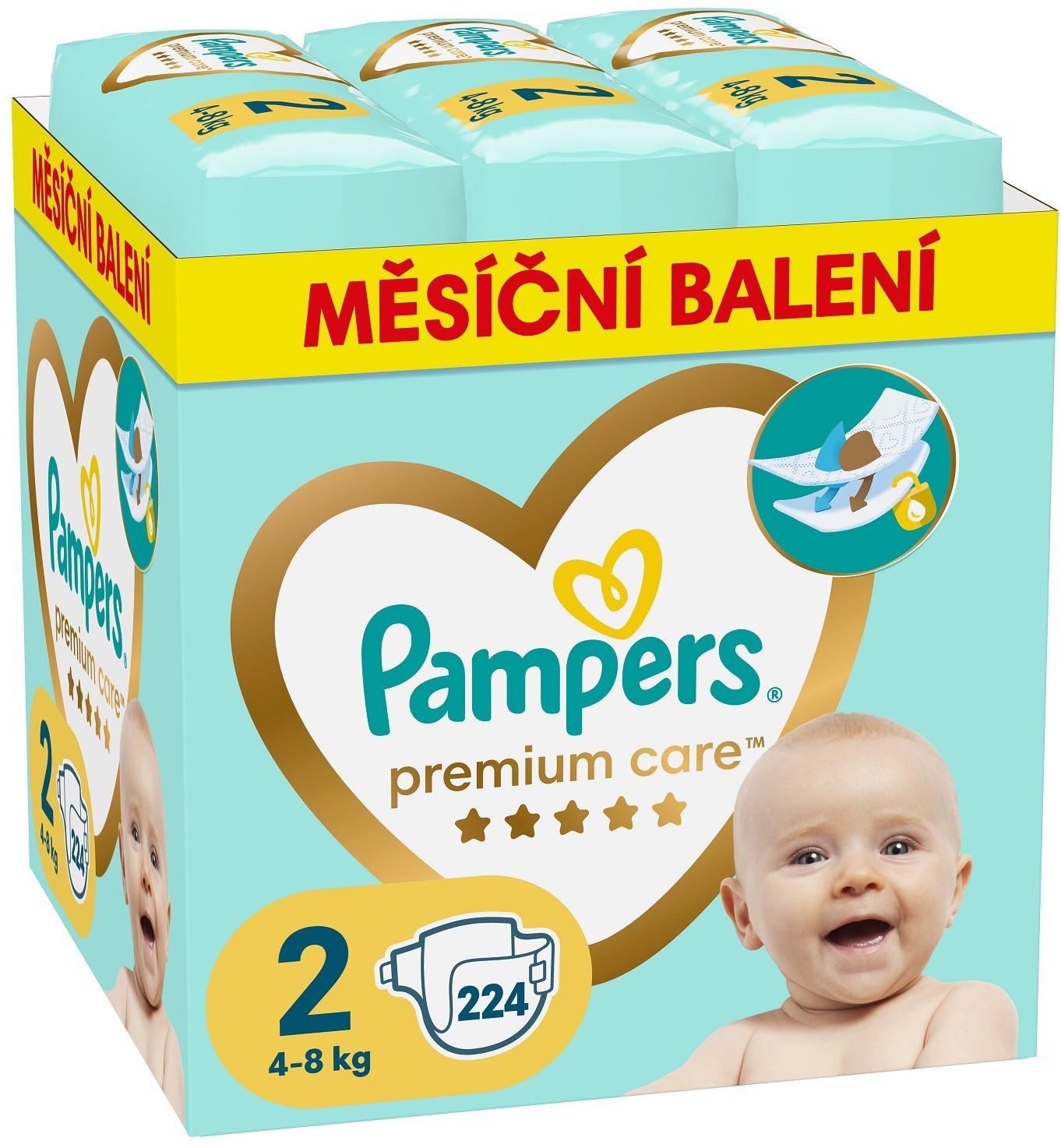 pampers natural clean chusteczki nawilżane 2x64szt