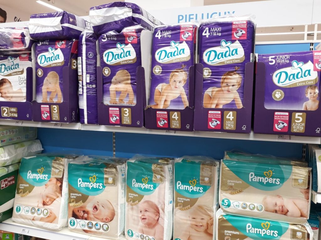 pampers diapers stock price