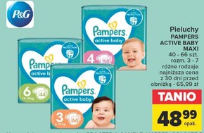 pieluchomajtki pampers taśma z tyłu