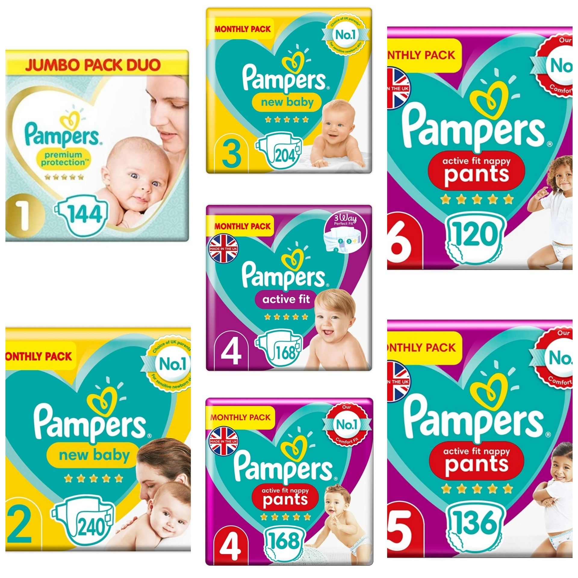 pampers premium care czy new baby dry 4