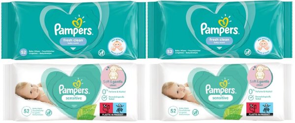 pampers sensitiove z zamknieciem 12x