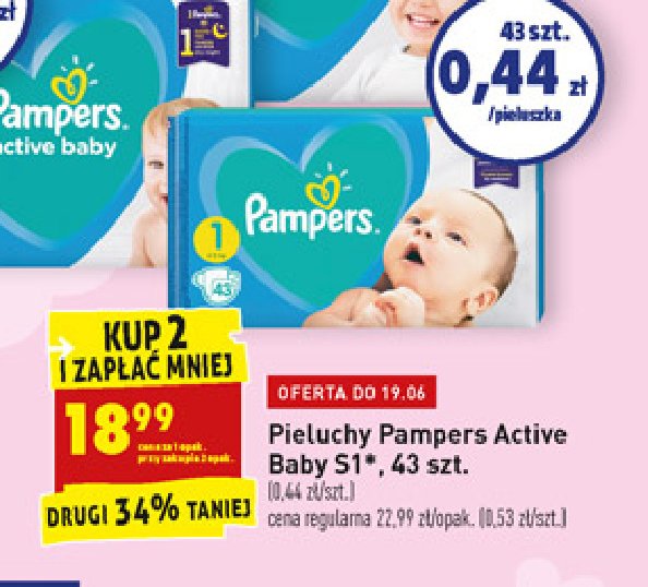 pieluchy jednorazowe pampers ceny