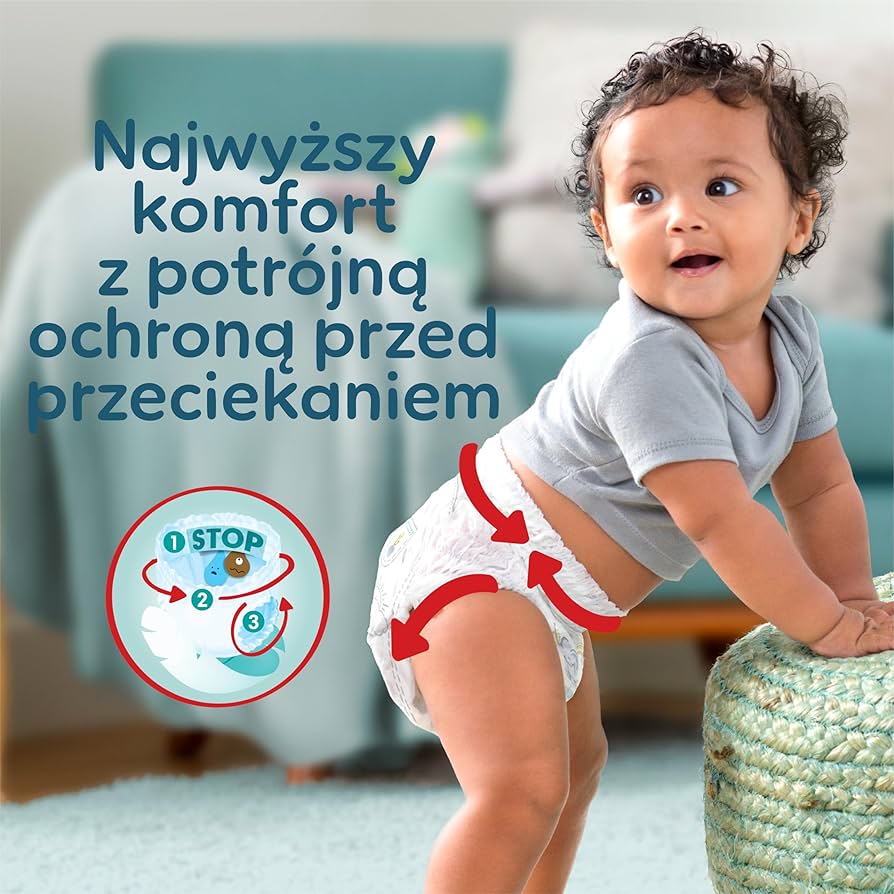 pieluchomajtki pampers 6 opis po polsku