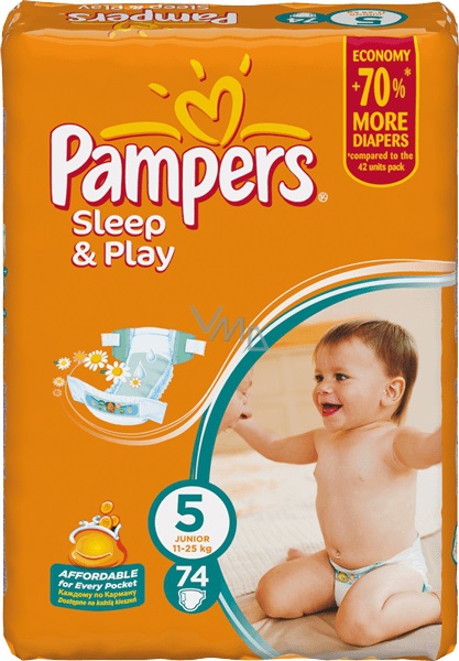 pieluchomajtki pampers 3 naklejka z tylu