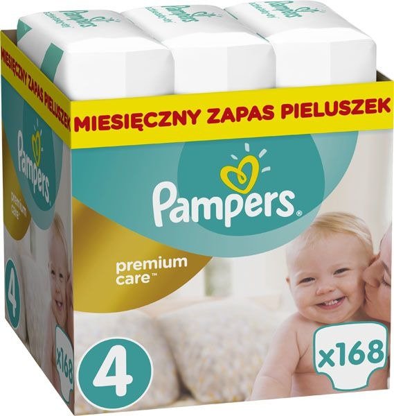 pieluchy pampers premium care 1 newborn 2 mini 168szt