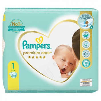 pampers rozmiar 1 43 pieluszki 2-5 kg