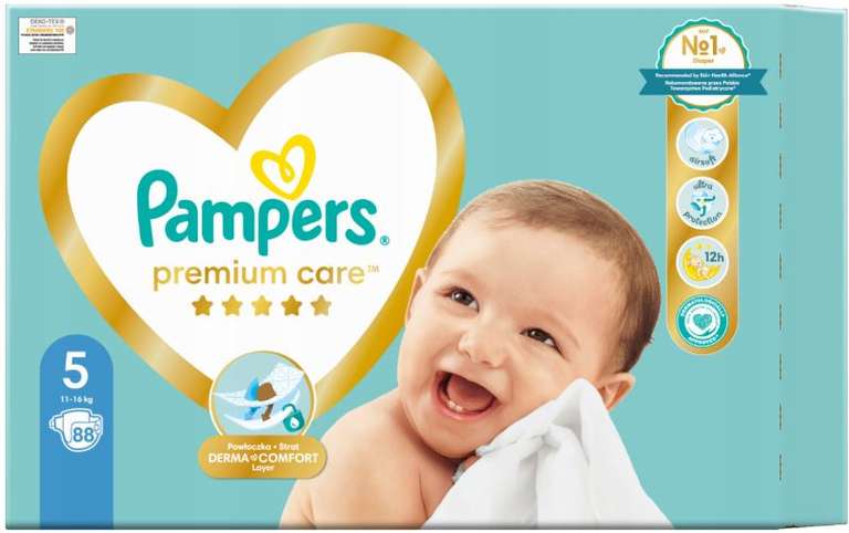 pieluchy jednorazowe pampers premium care 3 midi 5-9 kg