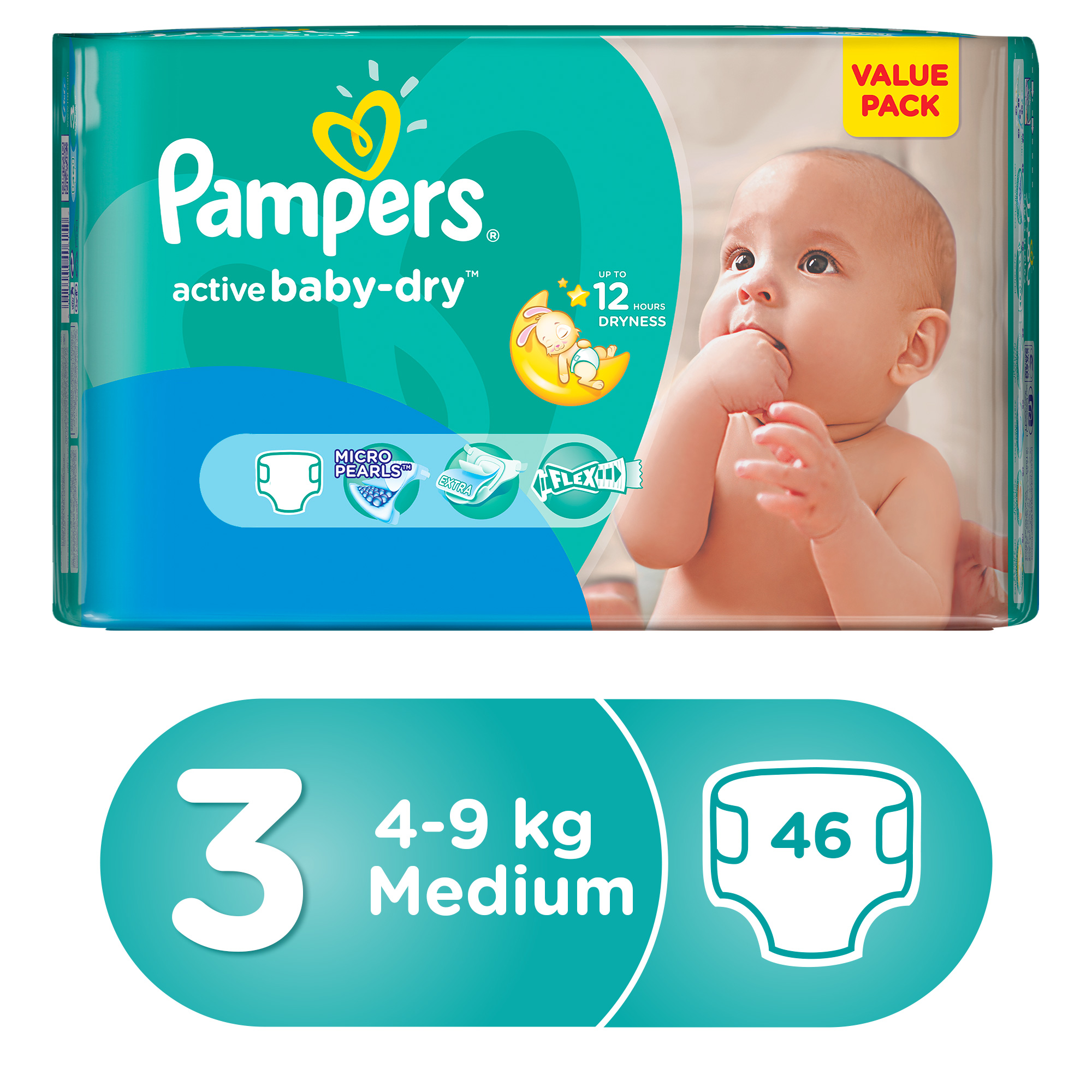 pampers mega paka 94 szt beby-dry pants 4 najtaniej