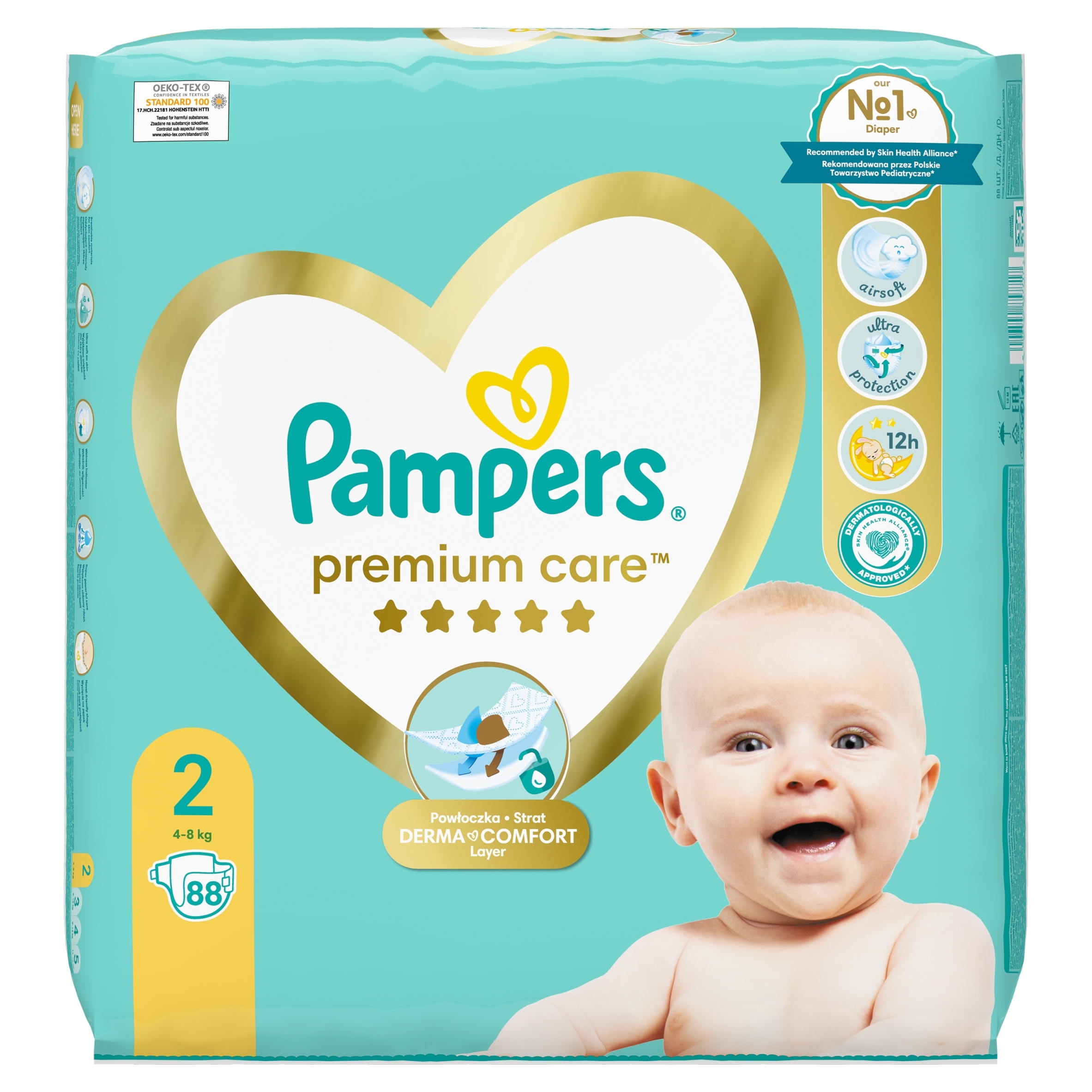 pampers 228 szt