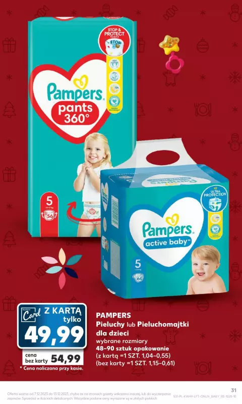 pampers pans 4 120 szt