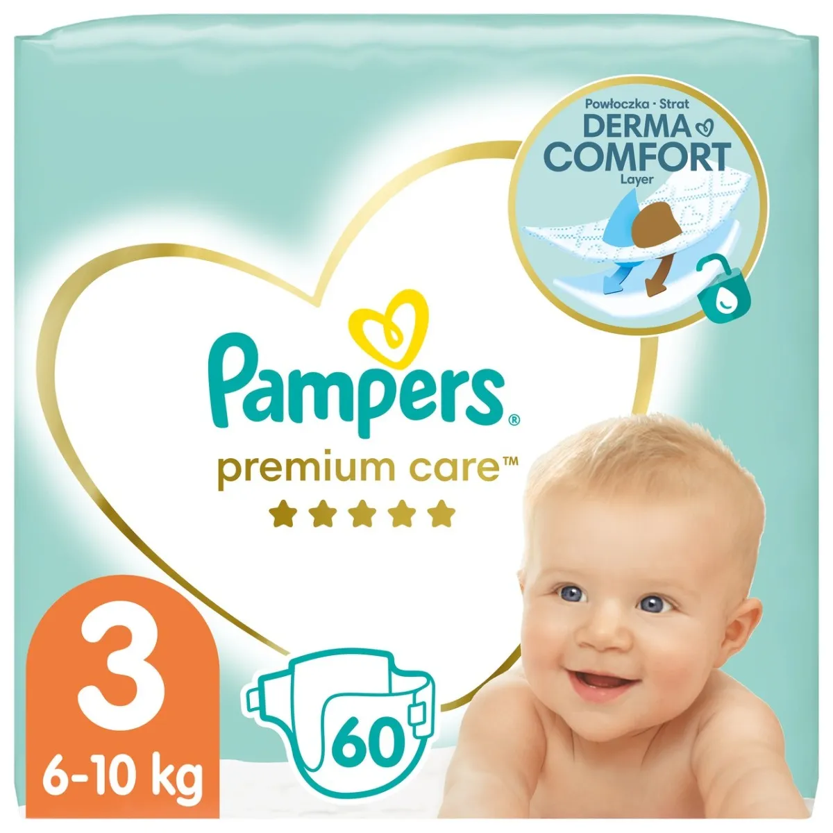 pampers premium care pieluchy rozmiar 1 newborn 2-5kg 78 sztuk