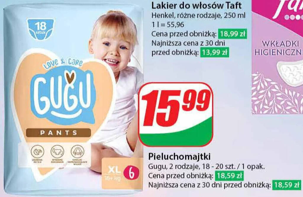 promocje pieluch pampers pants 6 tesko