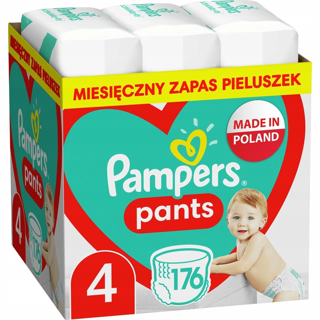 pieluchy pampers 4+ 152 sztuki