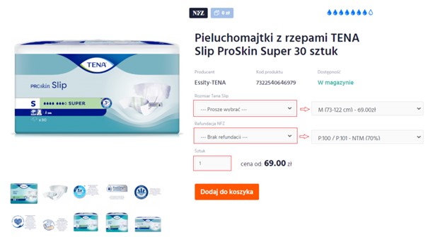 pieluchy pampers premium care 2 za 1 grosz rossmann